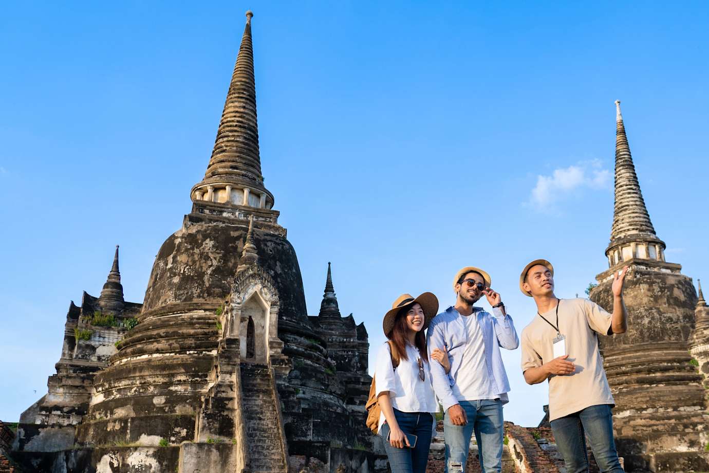 group of three in thailand