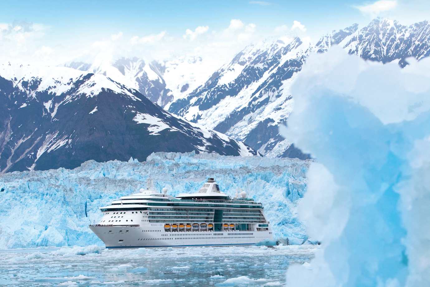 radiance in hubbard glacier