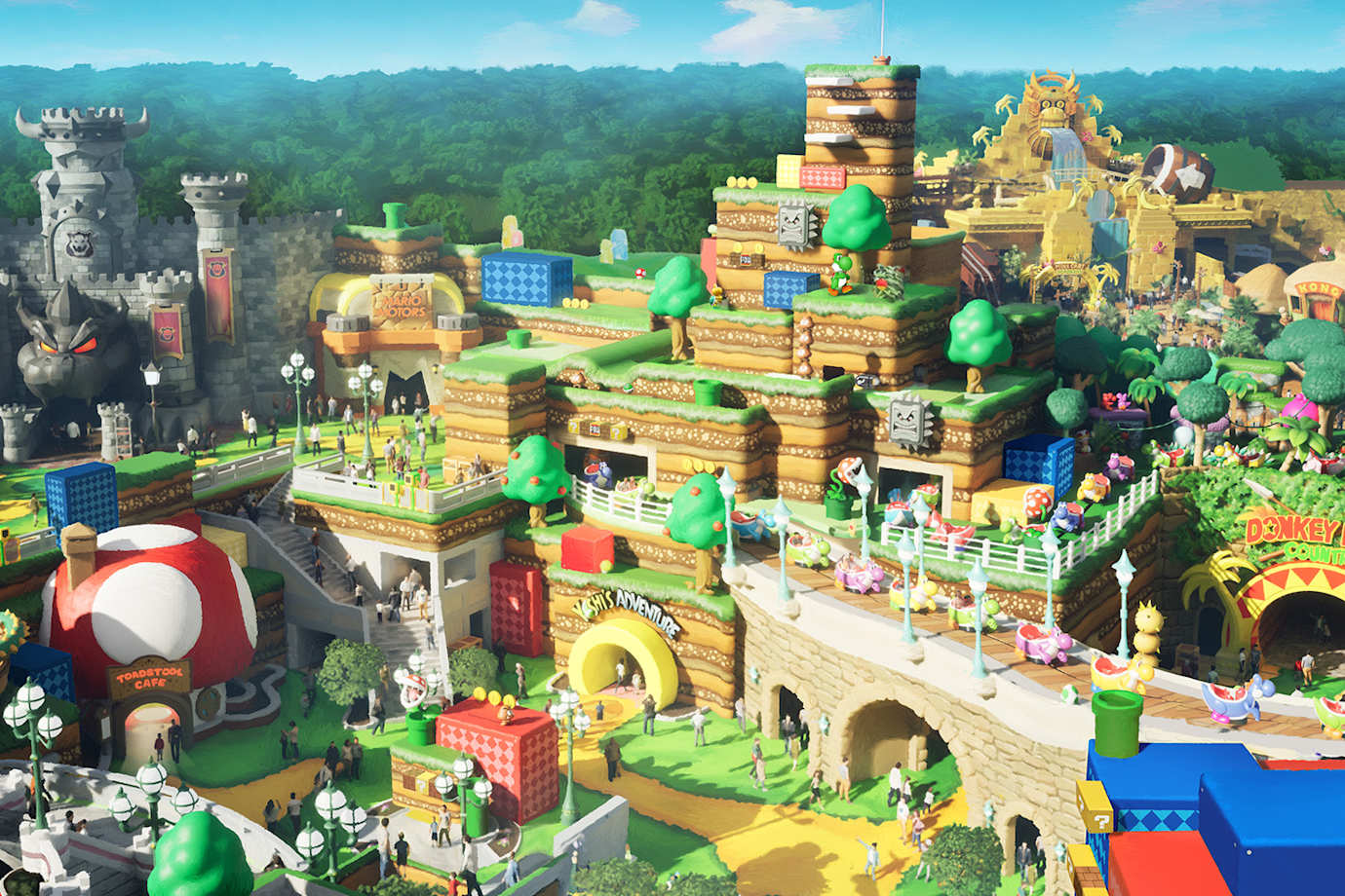 rendering of super nintendo world at universal orlando resort
