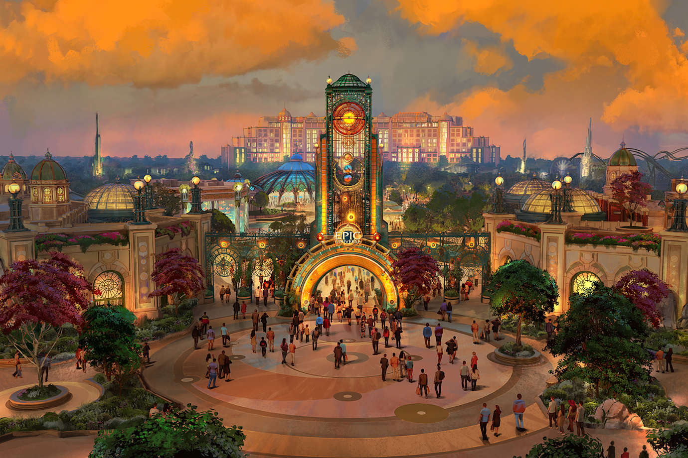 rendering of celestial park at universal orlando resort