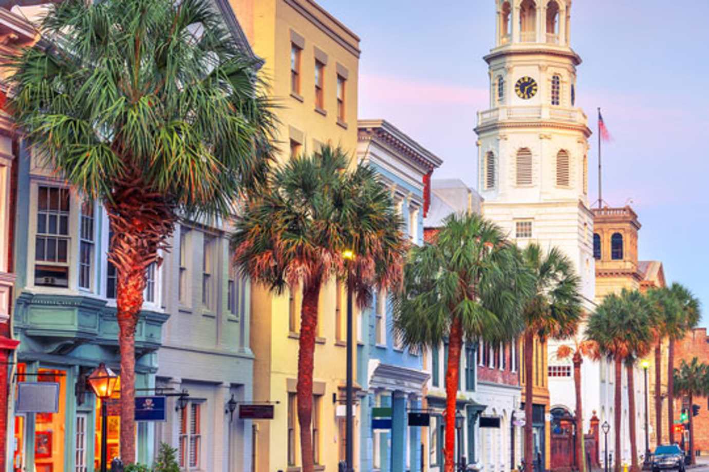 Charleston, SC cityscape in the historic district