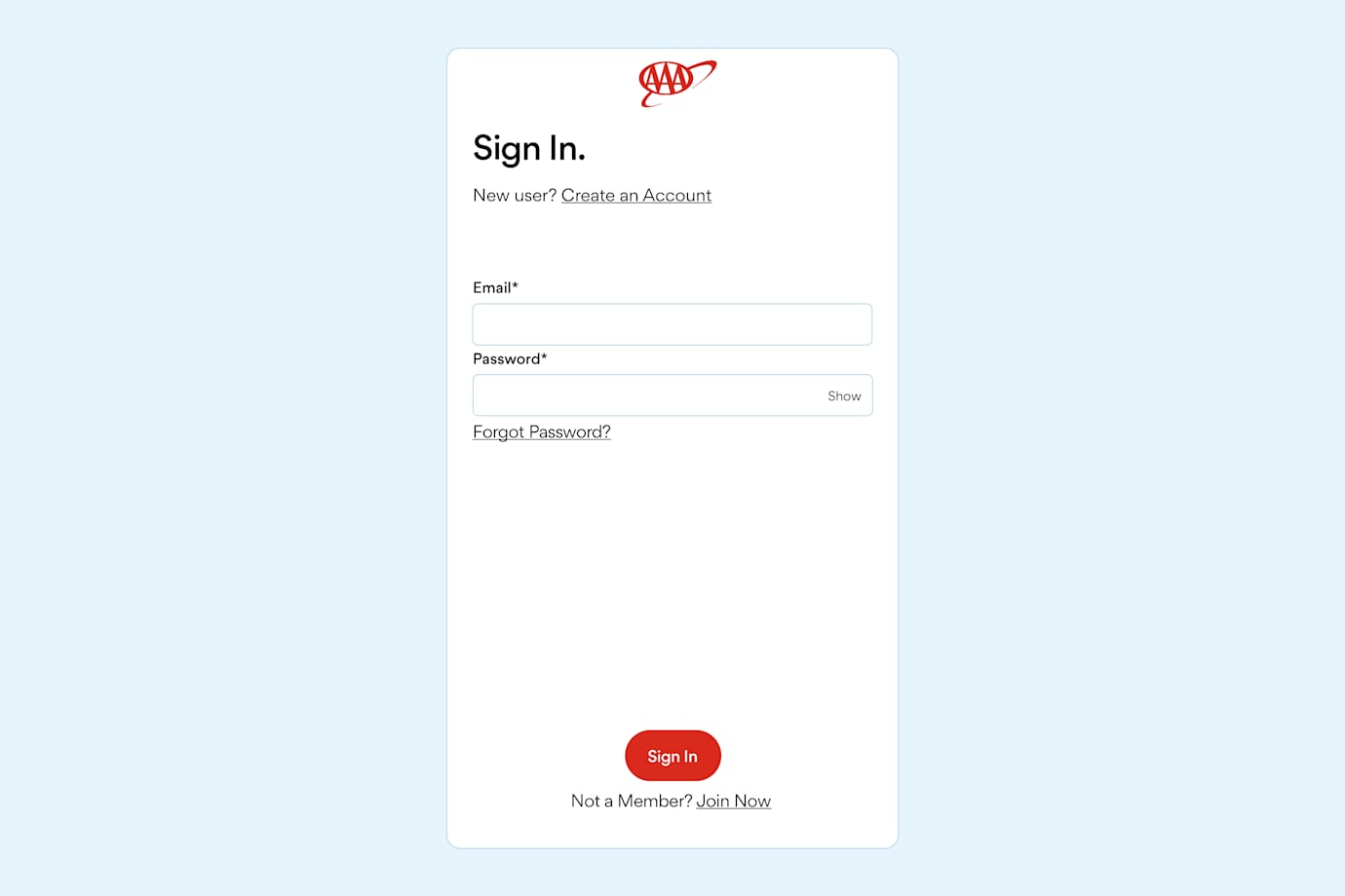 My Account Setup