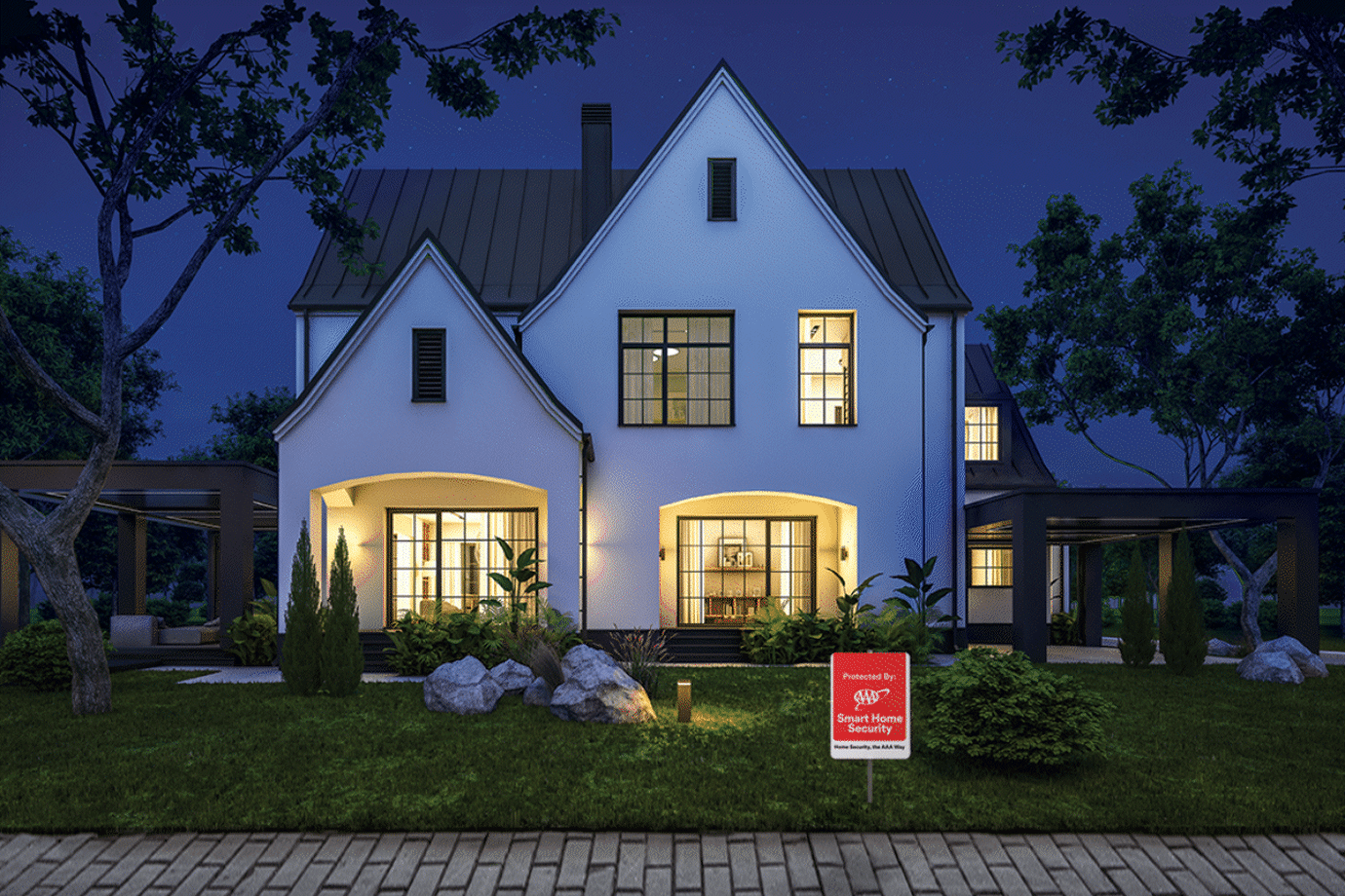 home with security products