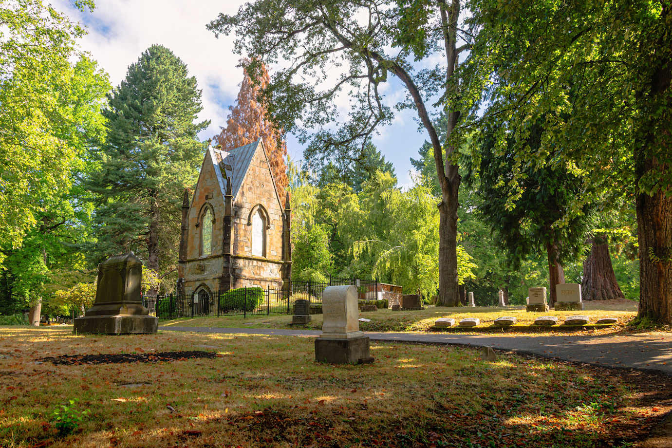 Macleay Mausoleum at Lone Fir Cemetery in Portland Oregon