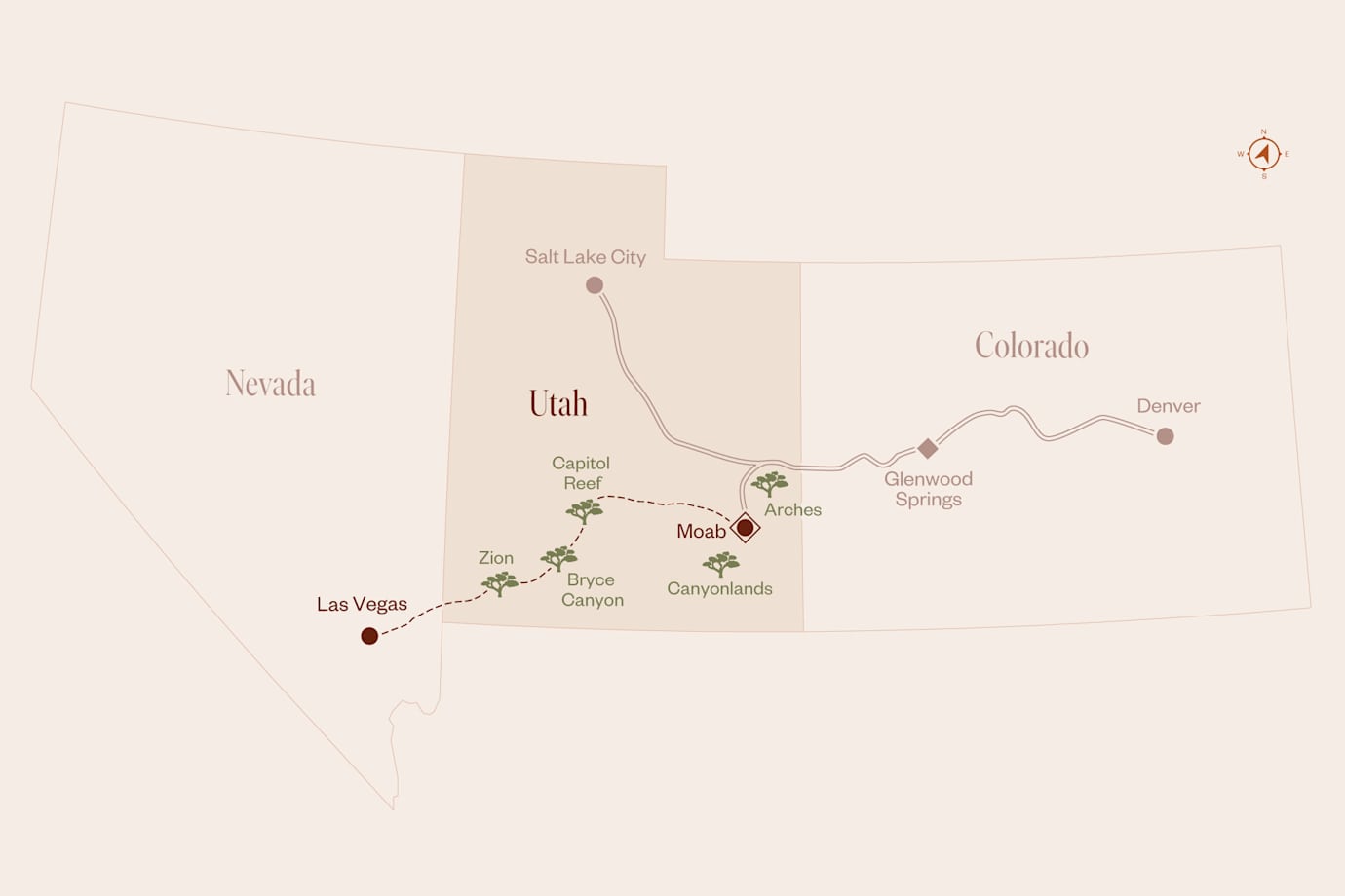 rockies to the red rocks route map