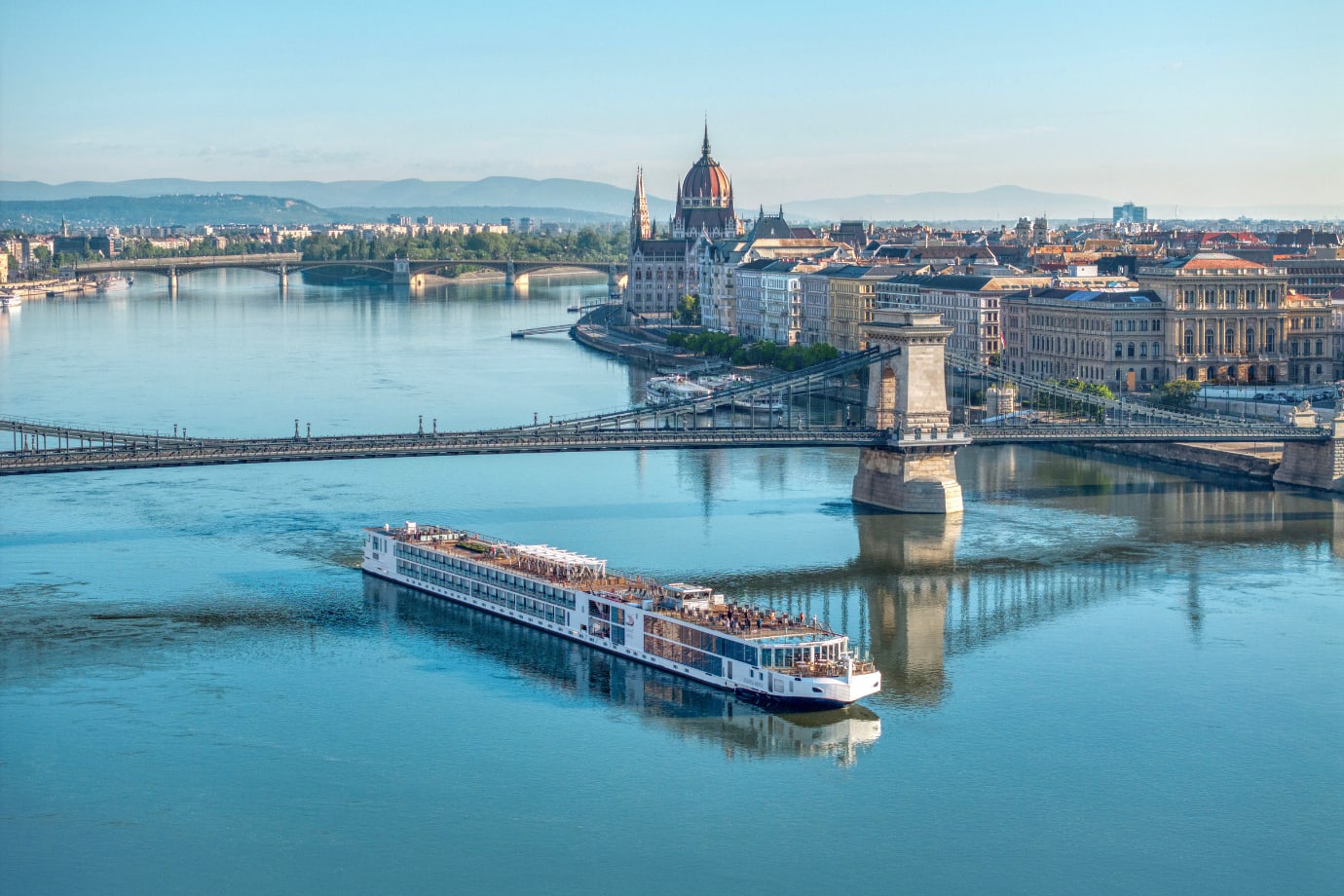 viking ship sailing in budapest
