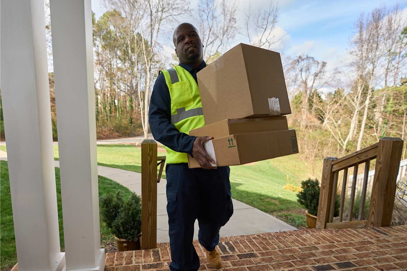 Package delivery at door