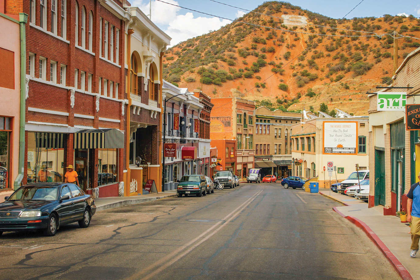Main Steet in Bisbee, Arizona.