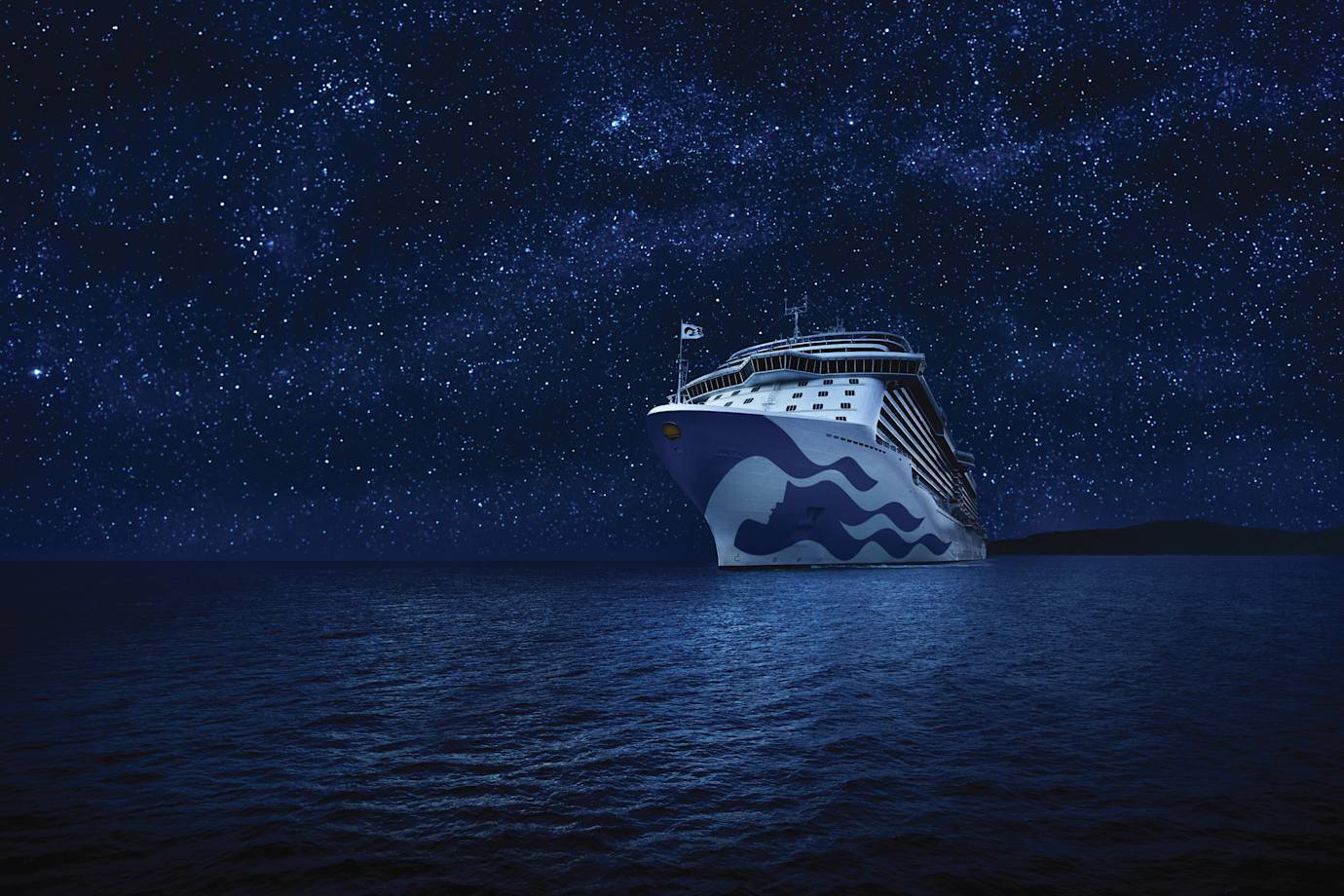 princess cruise ship at sea
