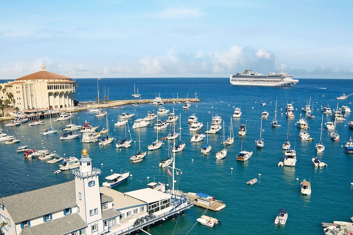 princess cruise ship near catalina island