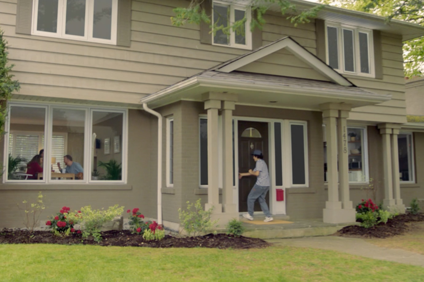 teen boy enters house protected by AAA home insurance