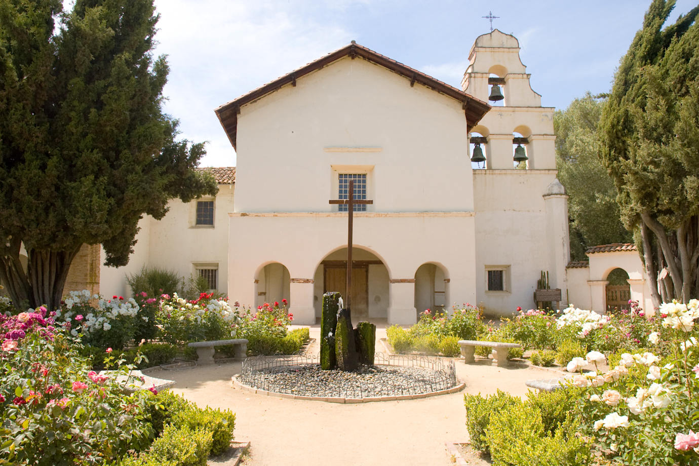The gardens at San Juan Bautista Historic State Park.