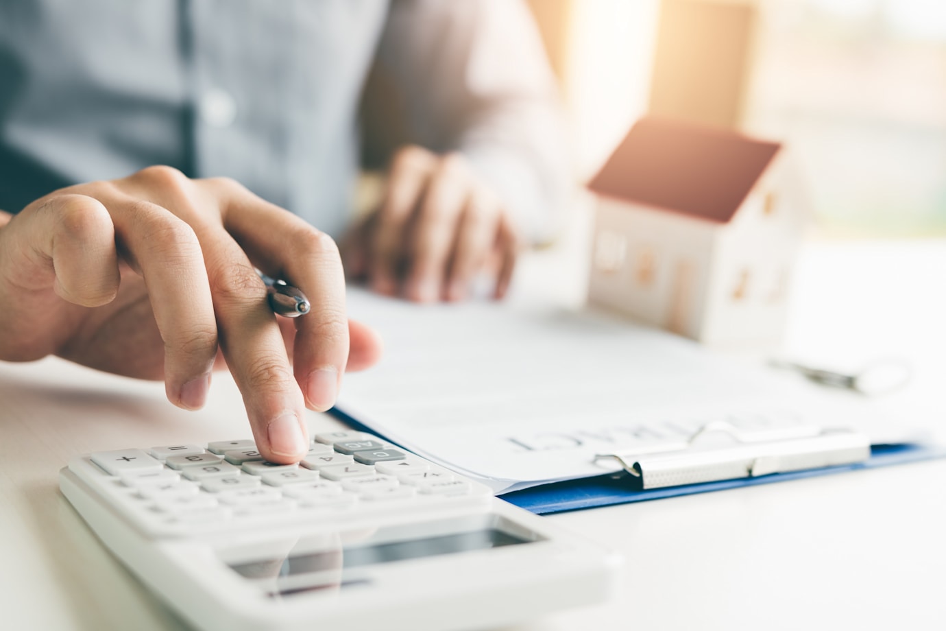 Someone calculates how much rent they can afford