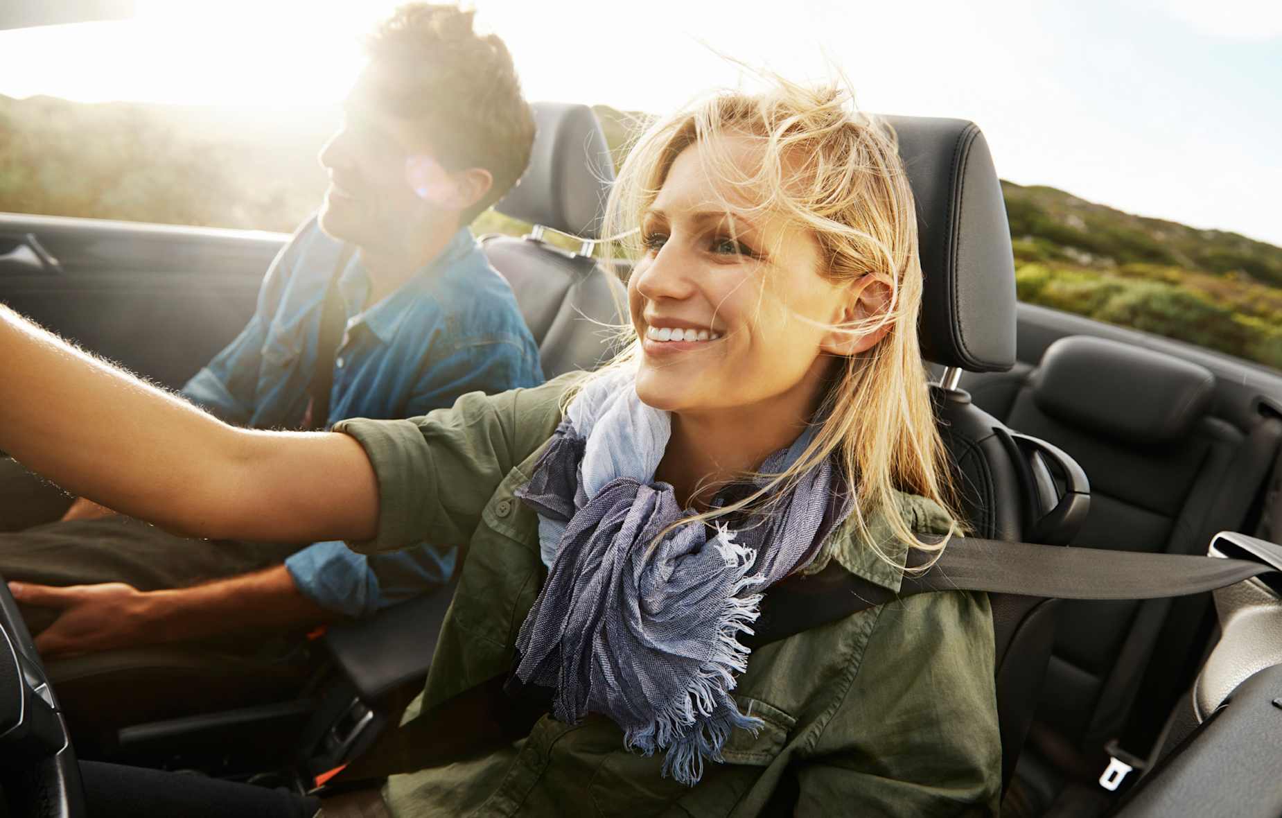 image of aaa member in car