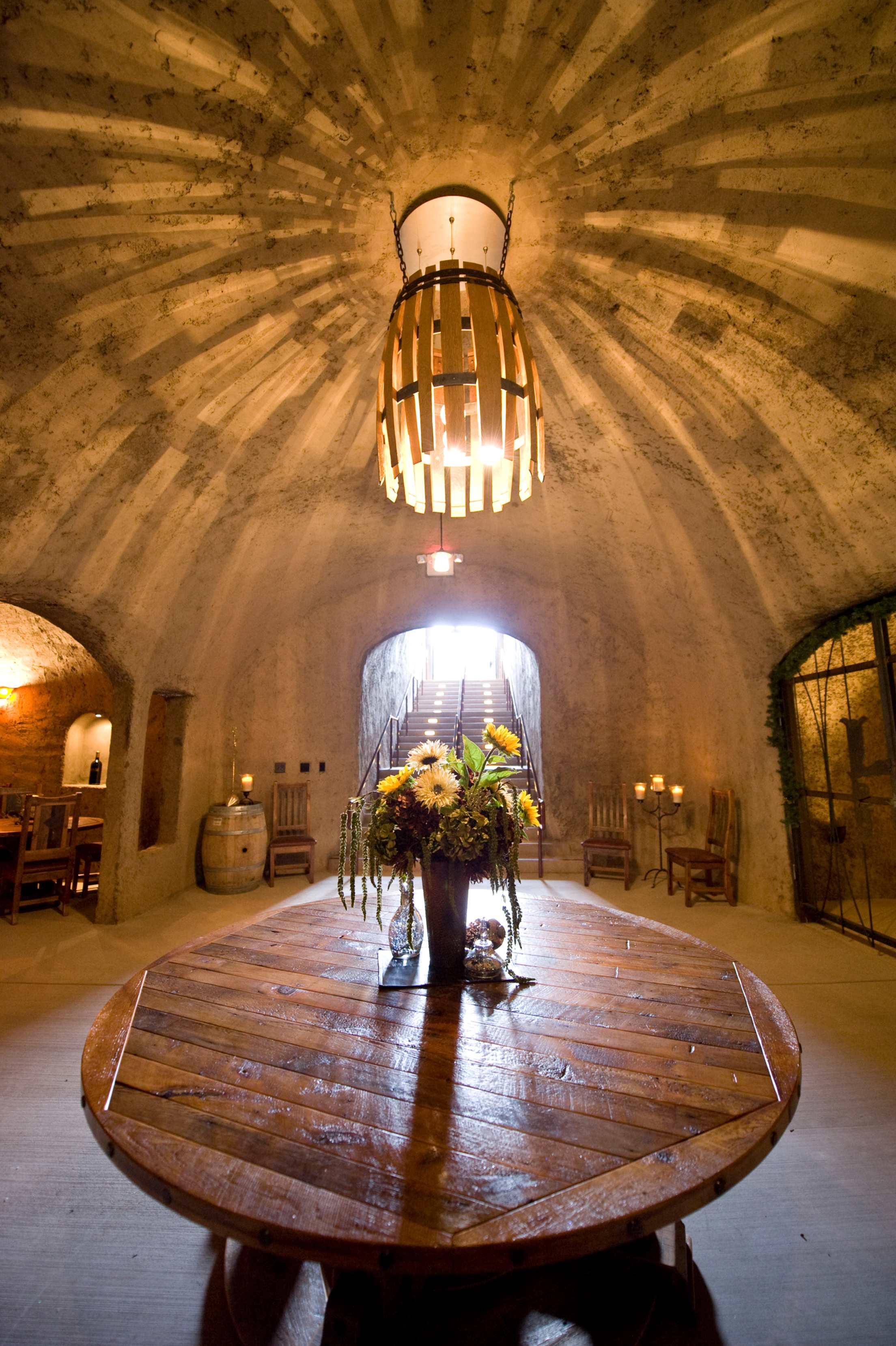Inside the wine cave at Helwig Winery, in Gold Country, California, picture