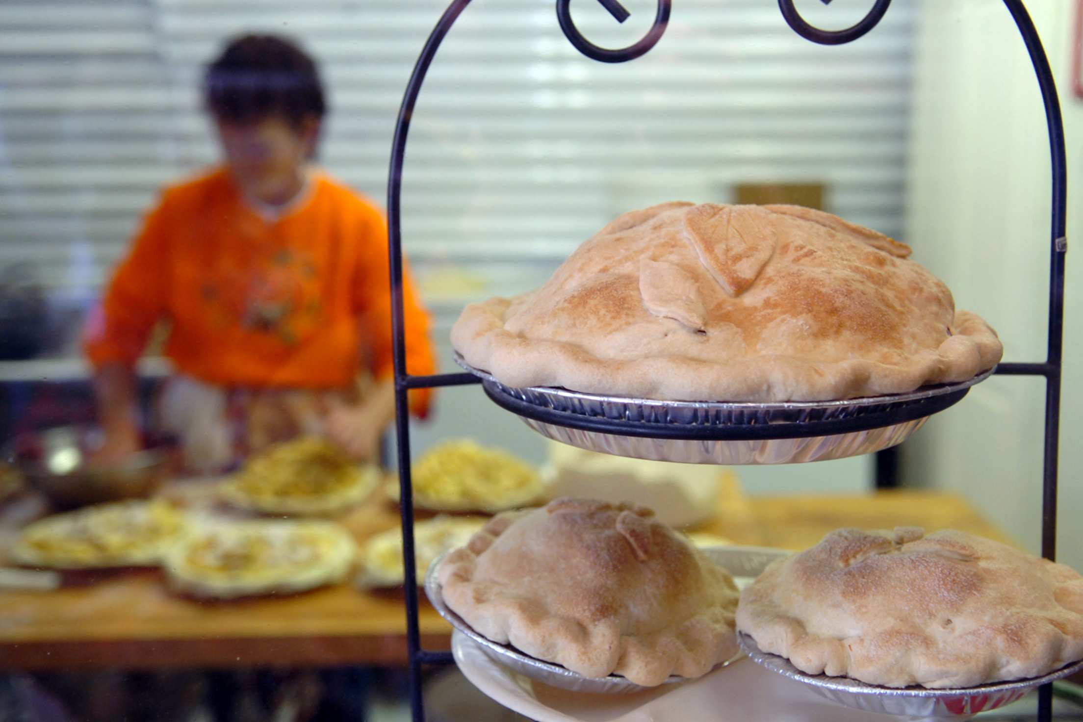 Fresh-baked pies at Denver Dan's Apple Patch, in Gold Country, California, picture