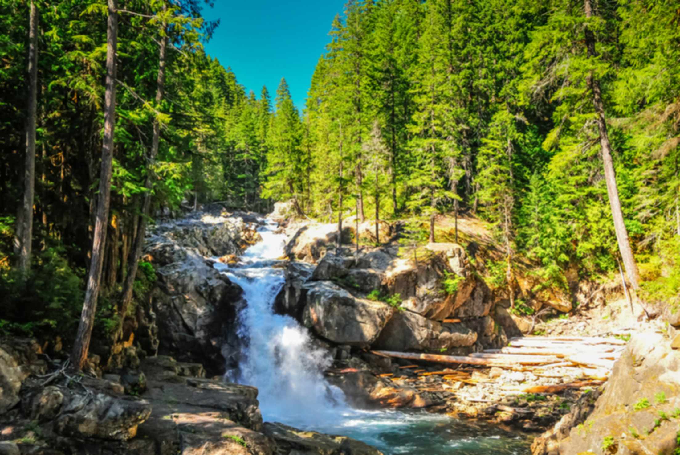 Silver Falls, Mount Rainier National Park, Washington, picture
