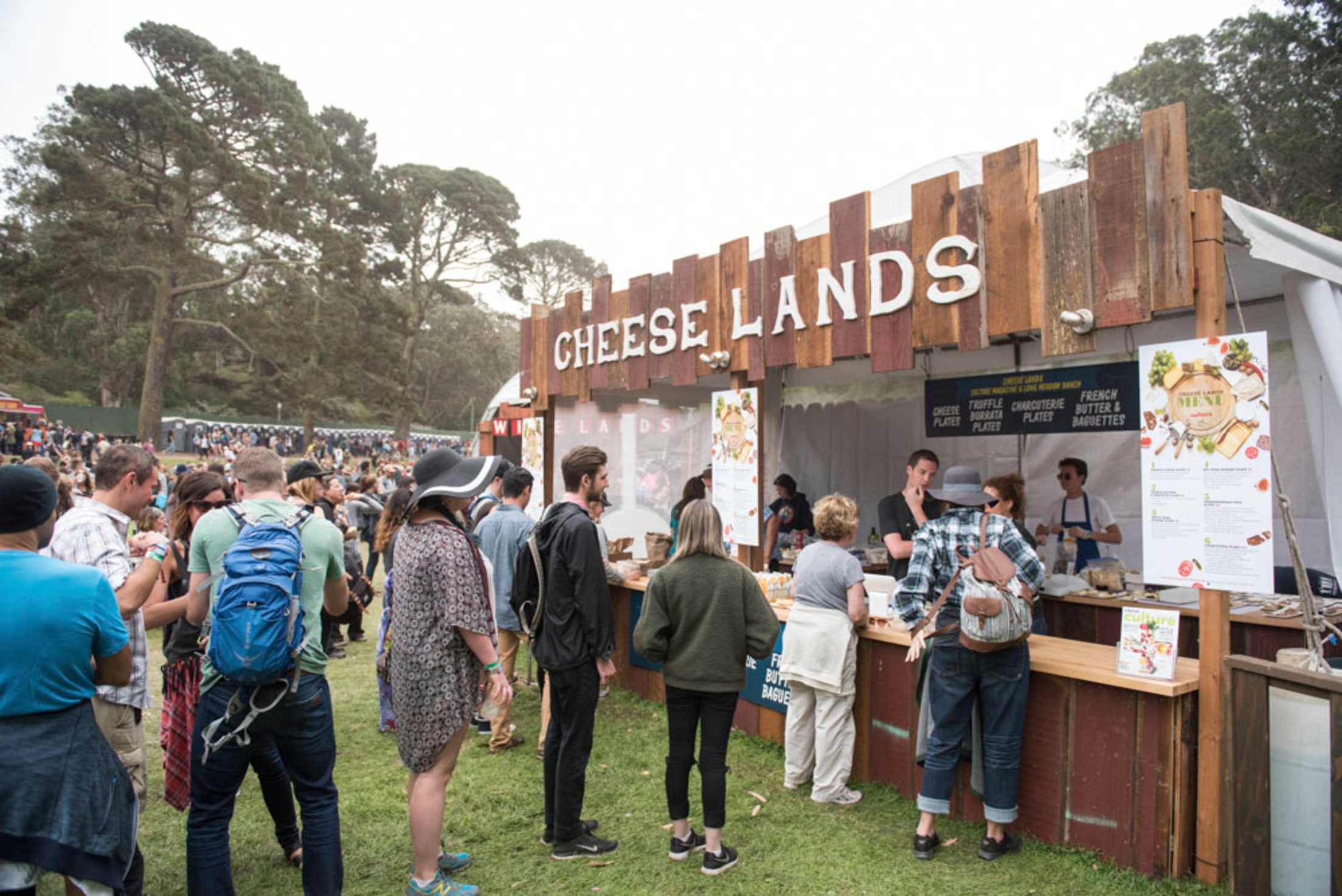 Outside Lands Cheese Lands in Golden Gate Park, San Francisco, picture