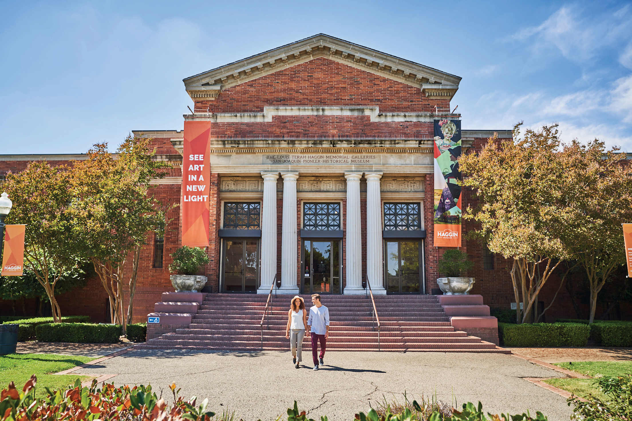 AAA Members outside the Haggin Museum in Stockton, California.