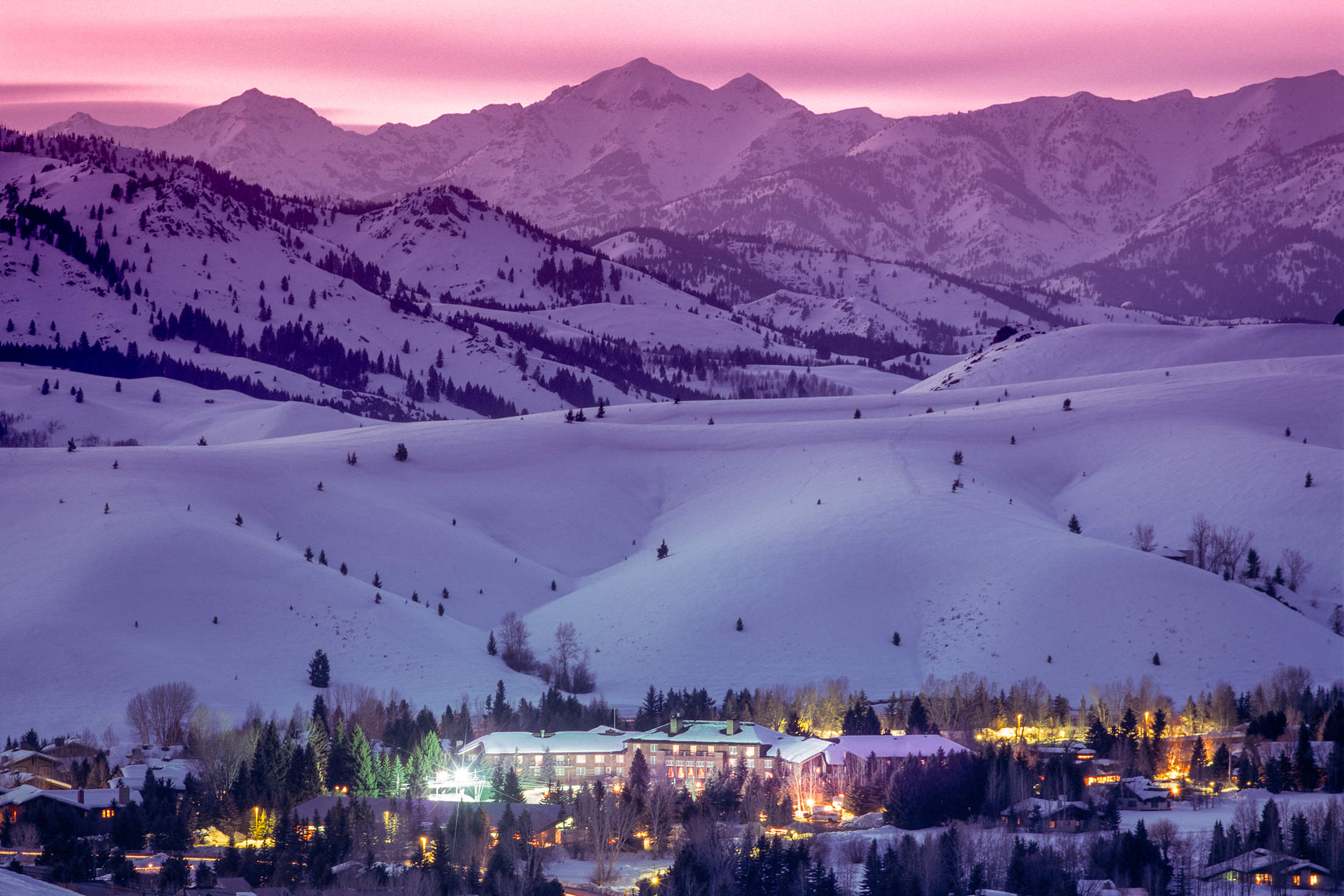 Dusk at Sun Valley, Idaho, picture