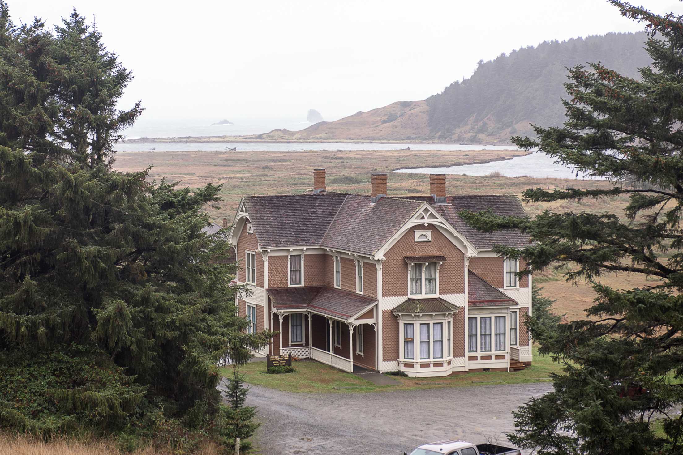 picture of the Patrick Hughes House near Cape Blanco, Oregon
