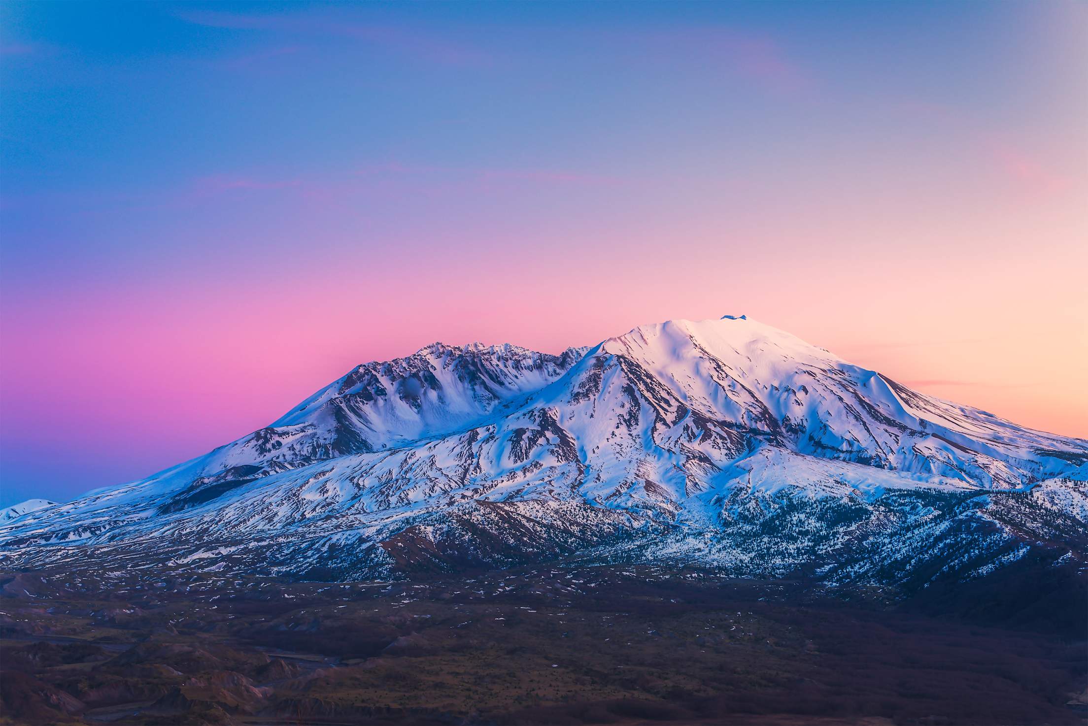 Mount Saint Helens at Sunset, image