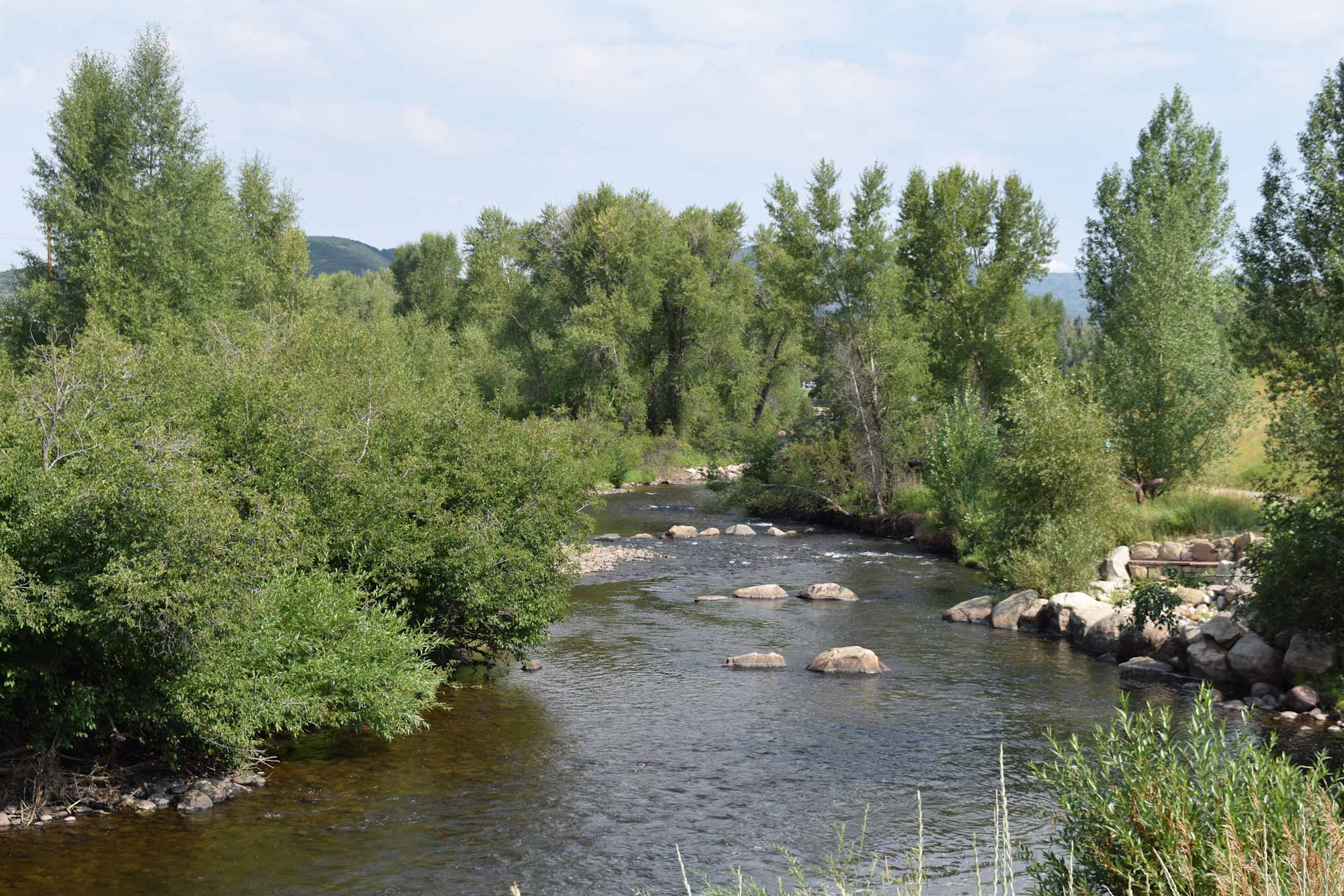 Beautiful View of the Yampa River in Steamboat Springs, Colorado, picture