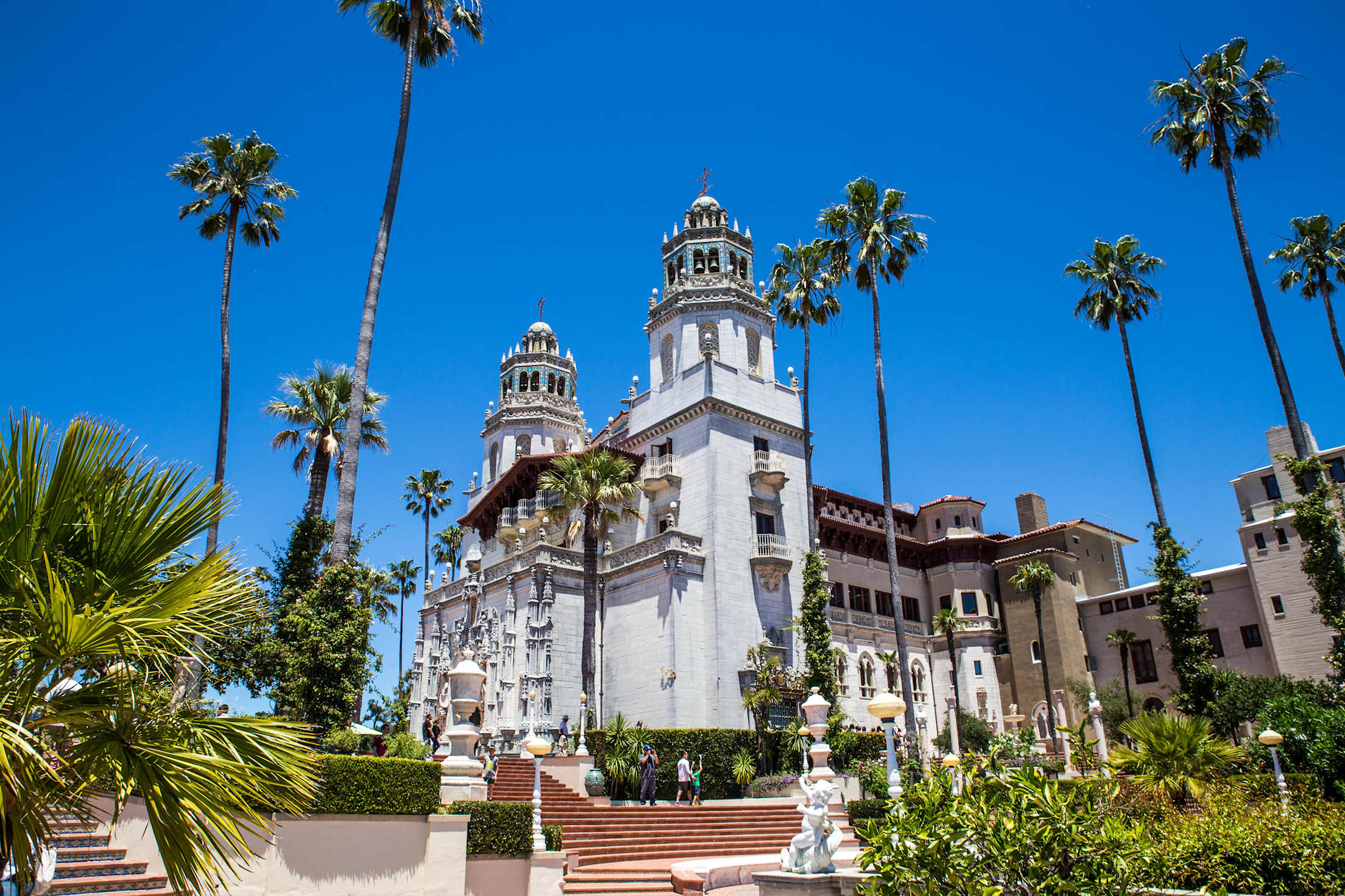 Views from the east side of William Randolph Hearst's Castle, image