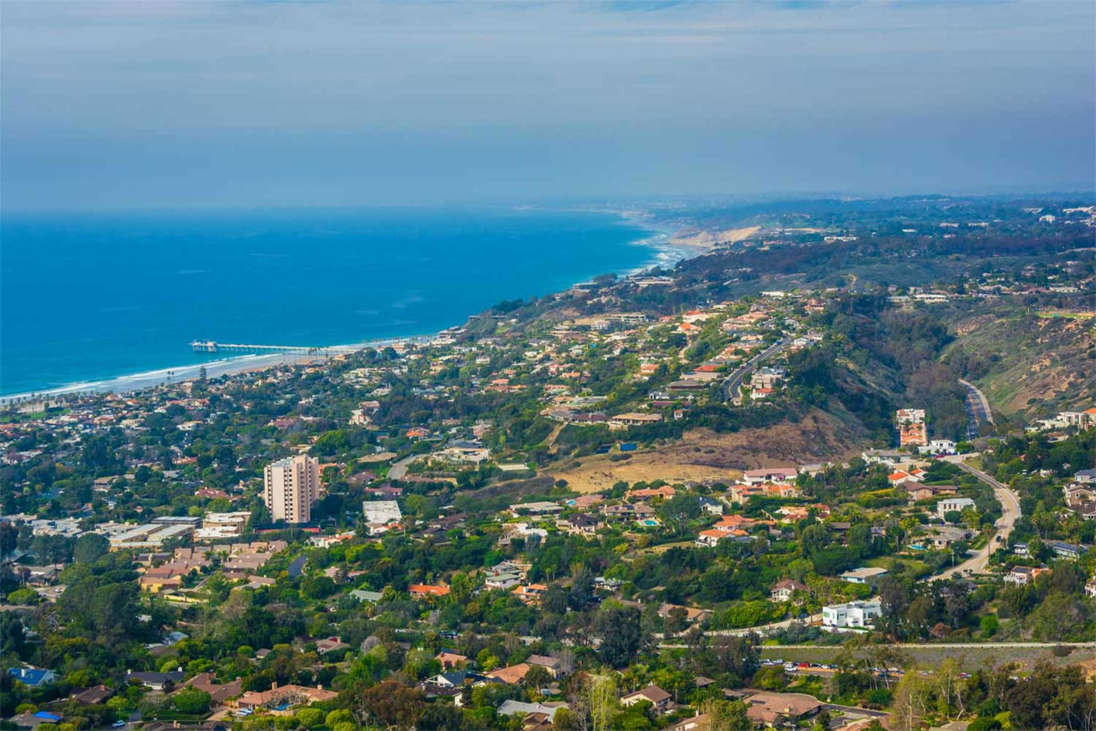 view of la jolla from the top of mount soledad, an off the beaten path travel destination