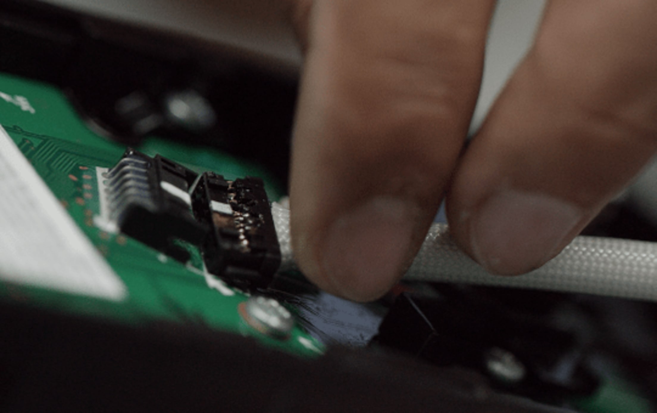 Attach cable to adapter