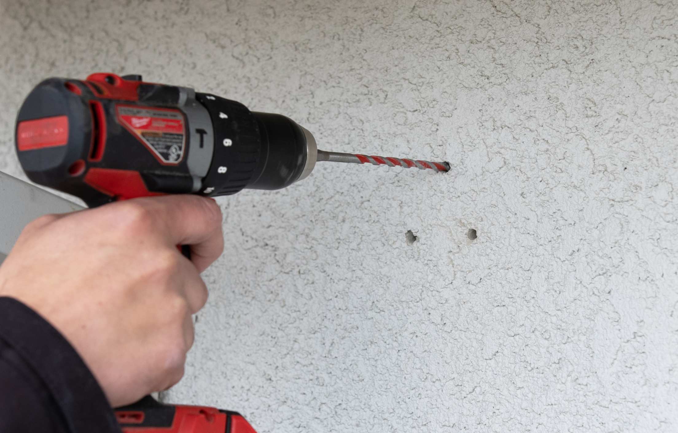 Drill holes from template