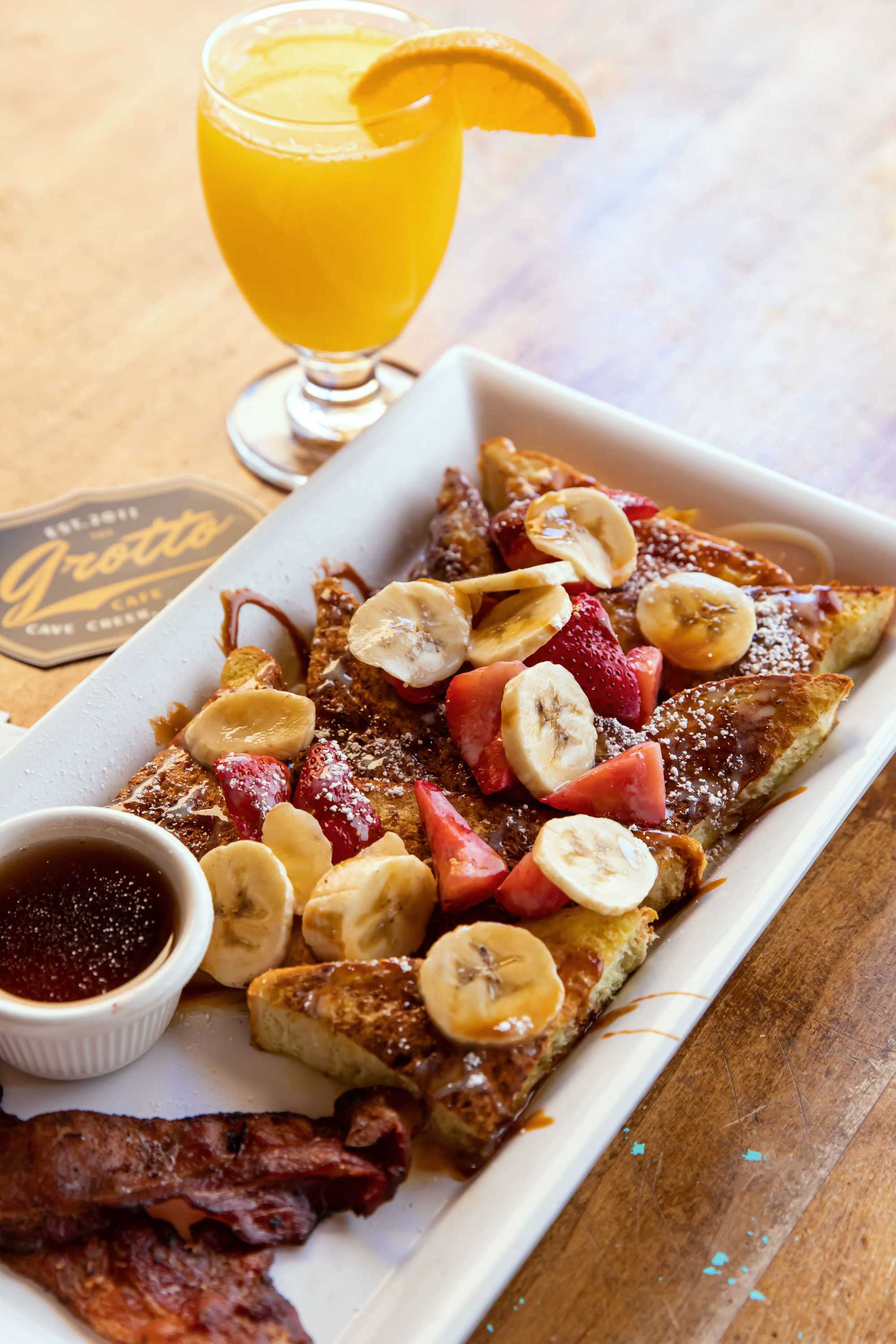 French toast from Grotto Cafe in Cave Creek, Arizona.