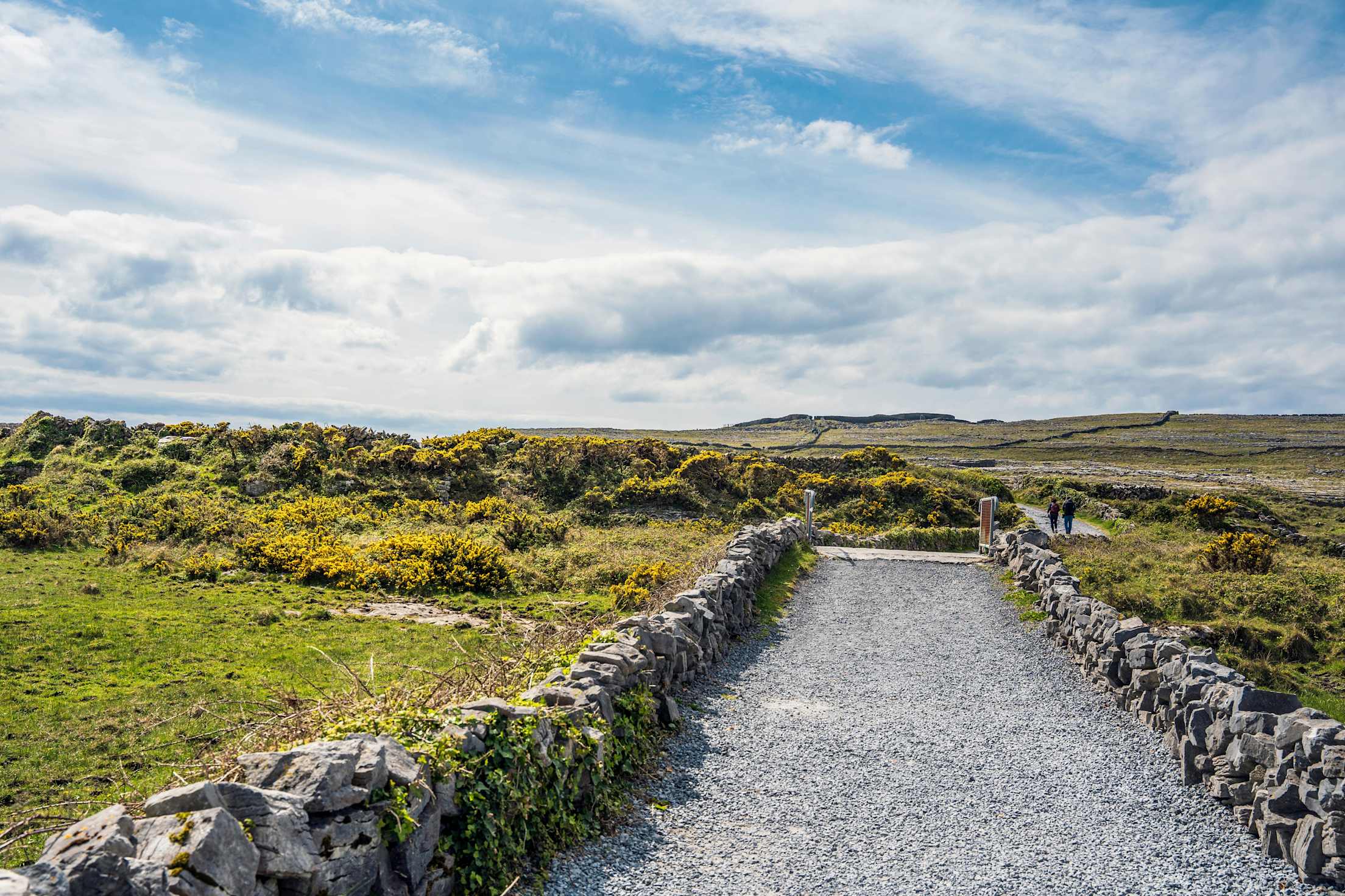 The path to Dun Aonghasa in Ireland