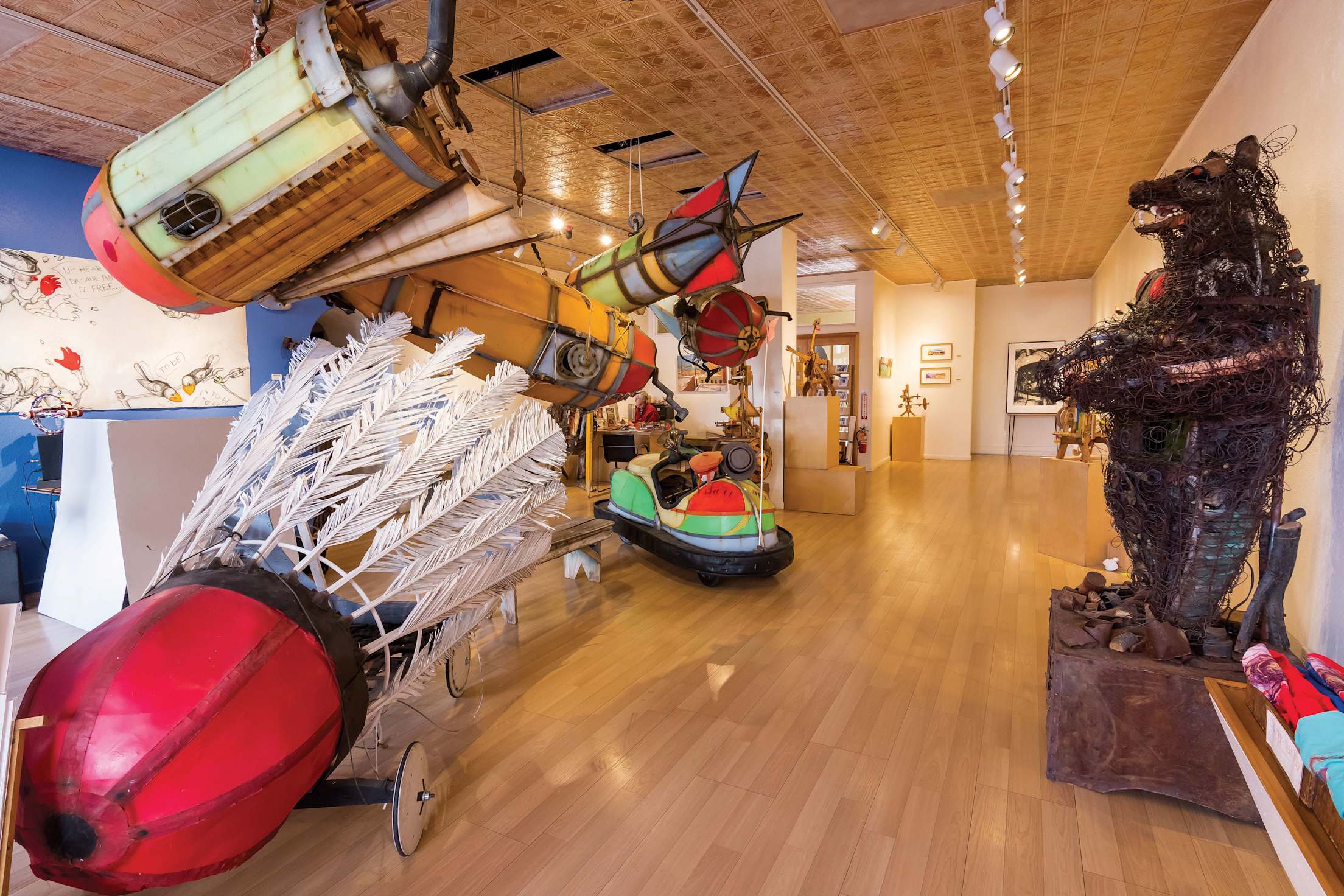 Inside the Sam Poe Gallery in Bisbee, Arizona.