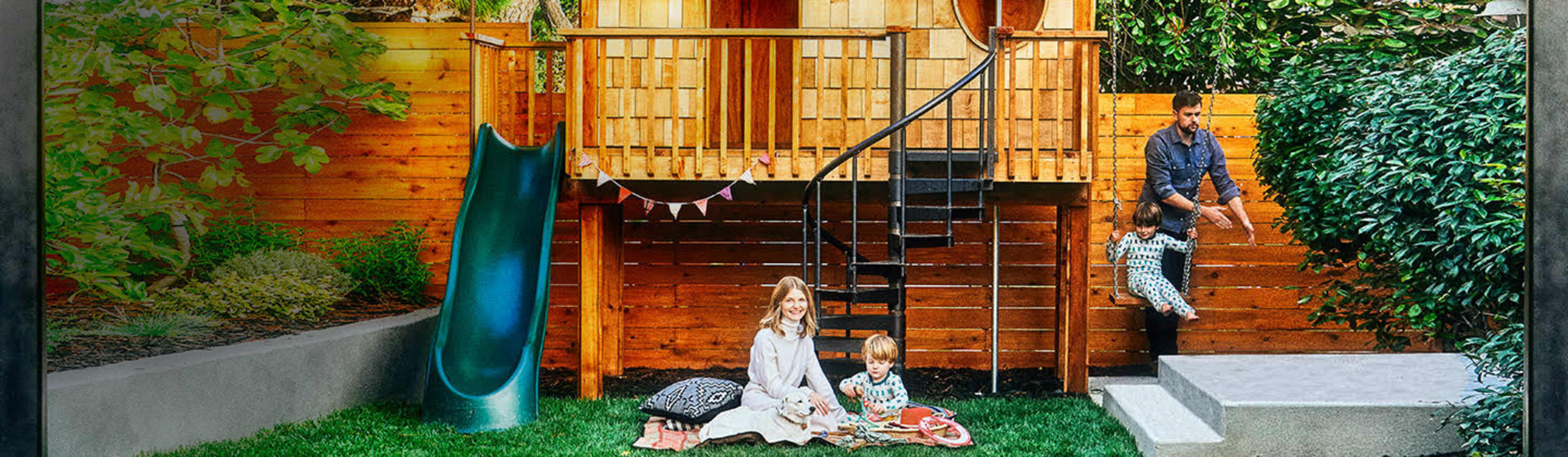 a play fort outside a AAA Member's home