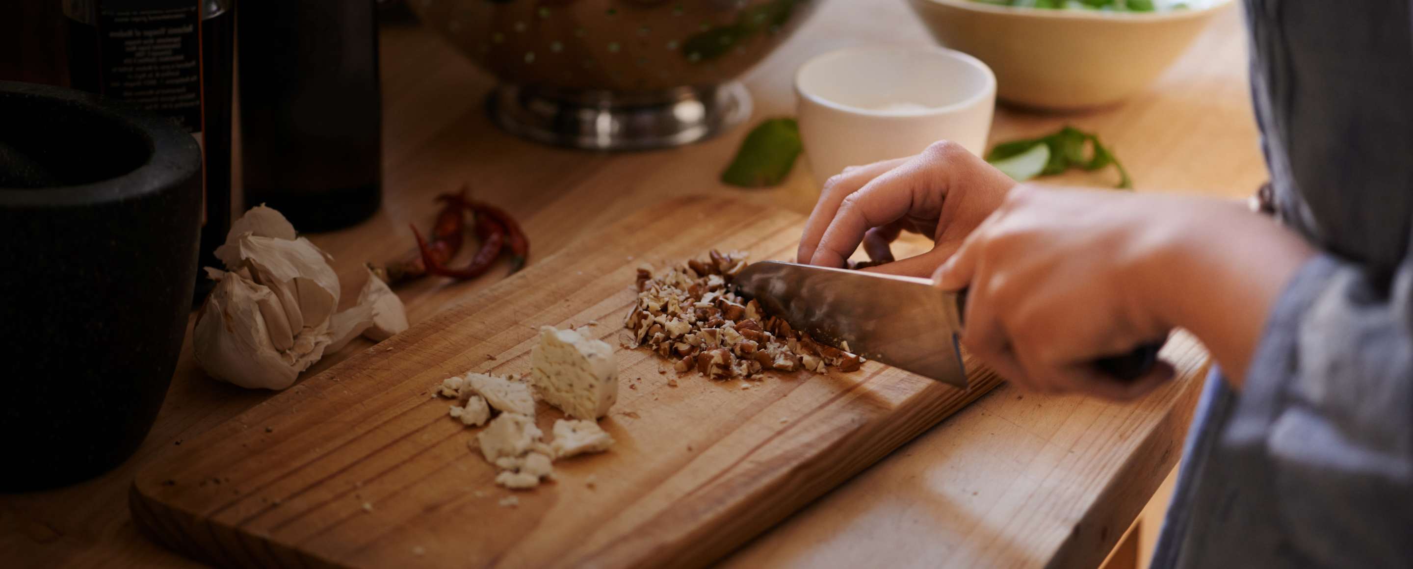 hands chopping food preparing for tasty travel adventures