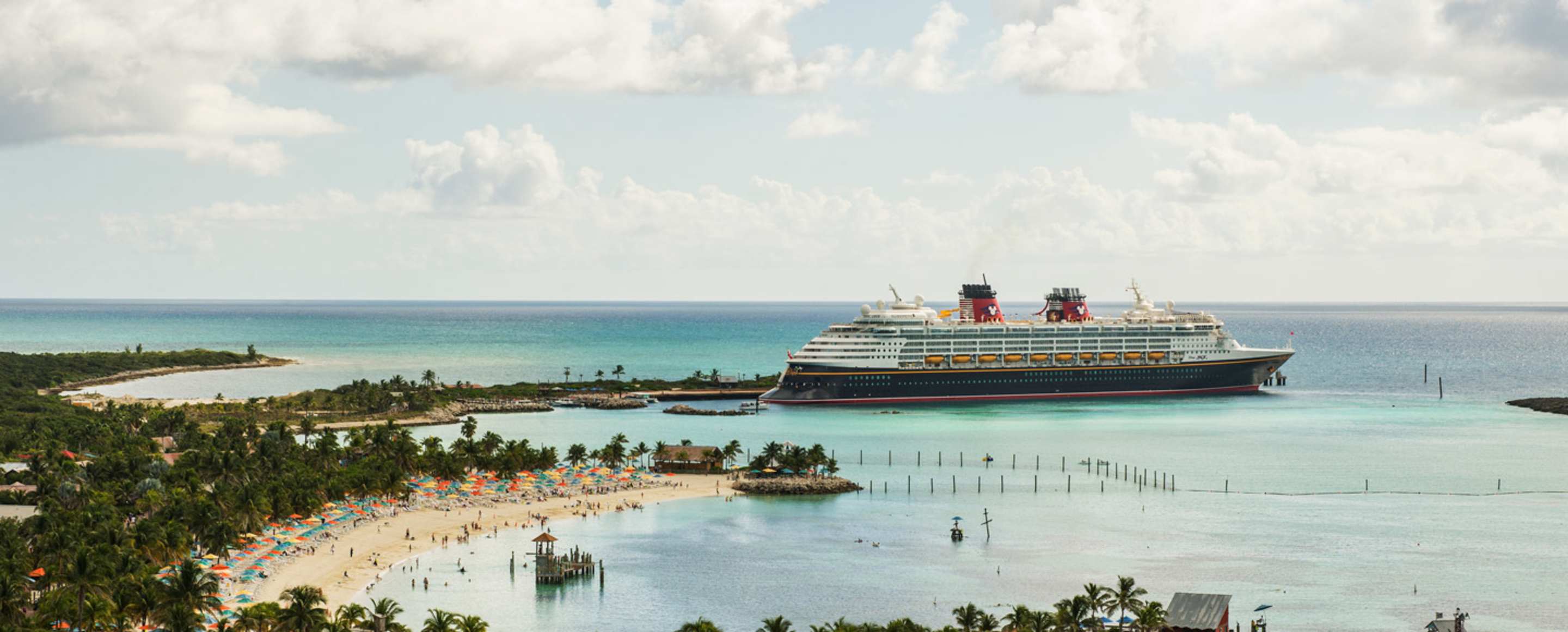 disney cruise line ship in the caribbean