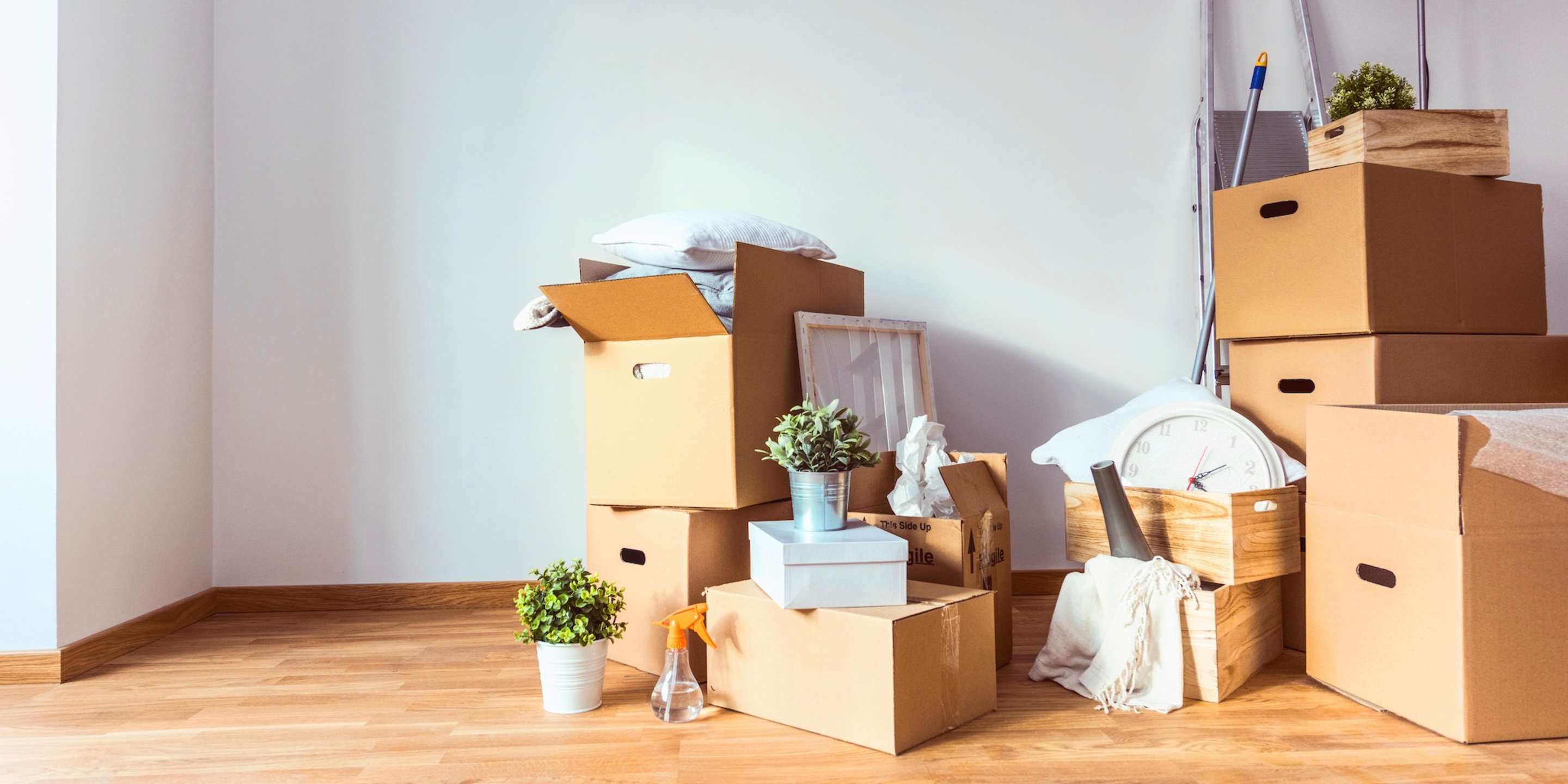 Smart Home security products on a table