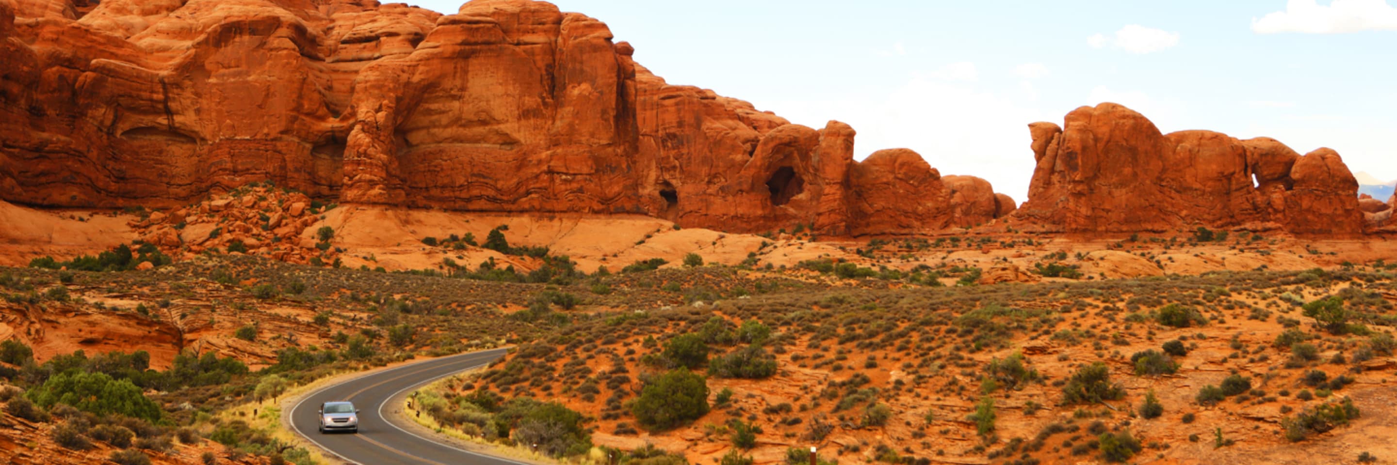 Utah road in mountains