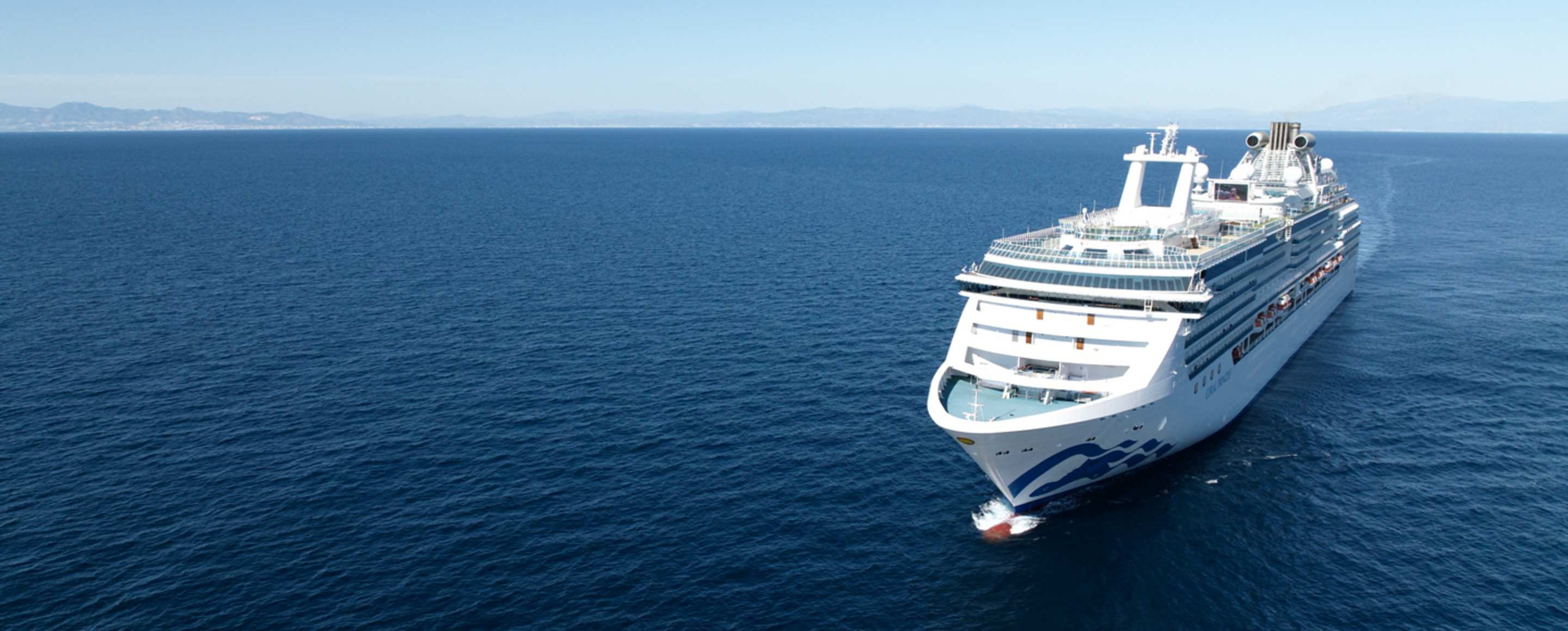 princess cruise ship in the mediterranean