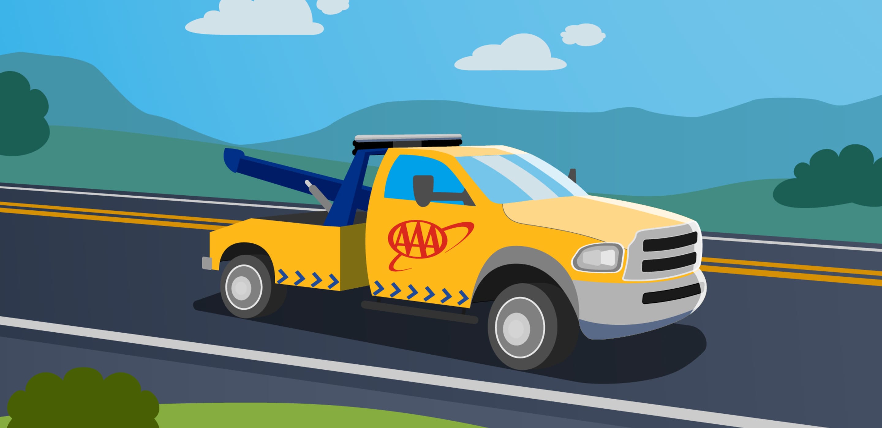 AAA tow truck