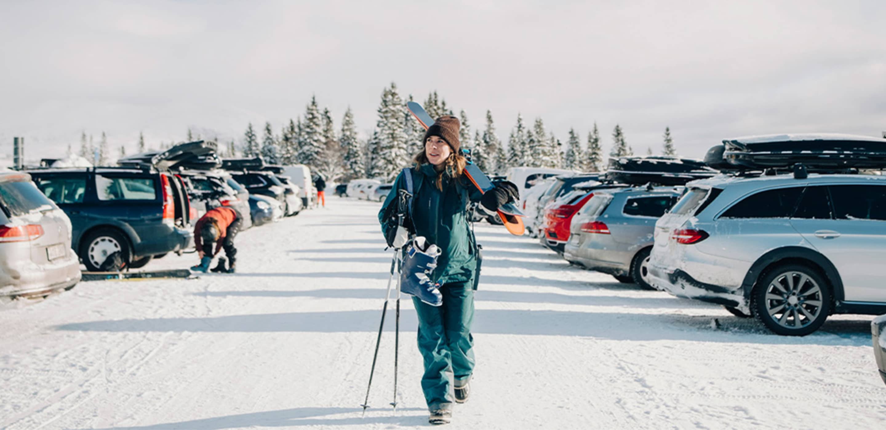 rental car on mountain road