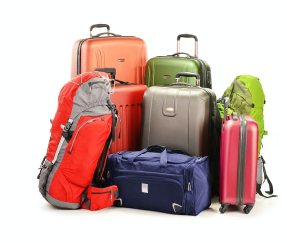 multiple luggage pieces