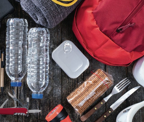 supplies for a disaster emergency kit