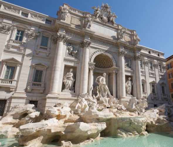 see the trevi fountain in rome on a celebrity cruise