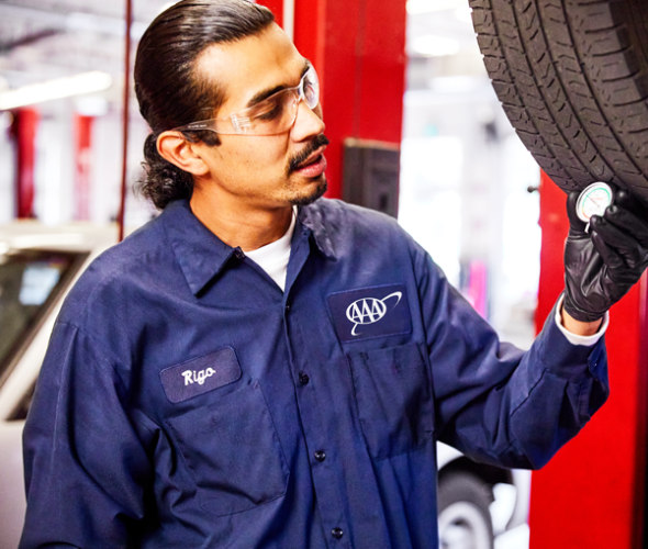 AAA tire repair diagnostics