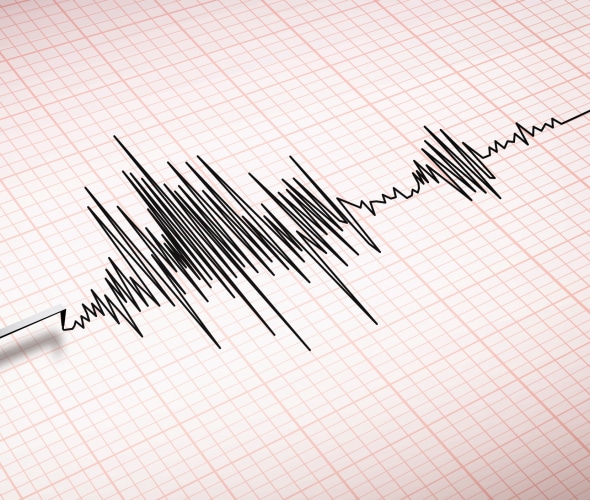 a seismograph reading an earthquake in california