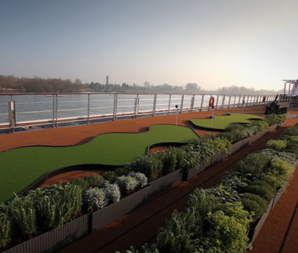 herb garden on viking river cruise ship