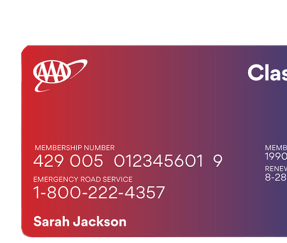 AAA classic membership card