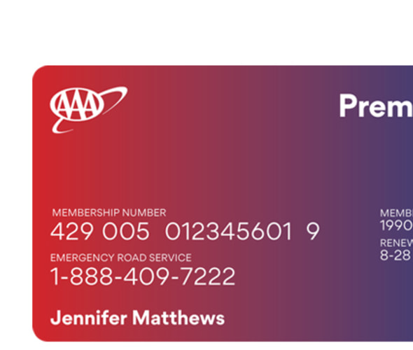 AAA Premier membership card